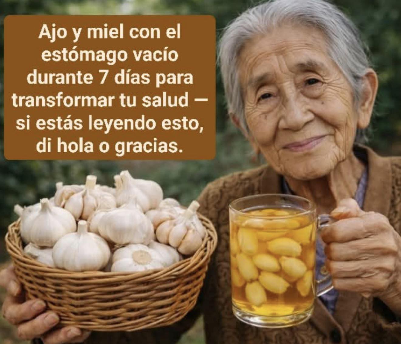 Mezcla vinagre ajo y miel
