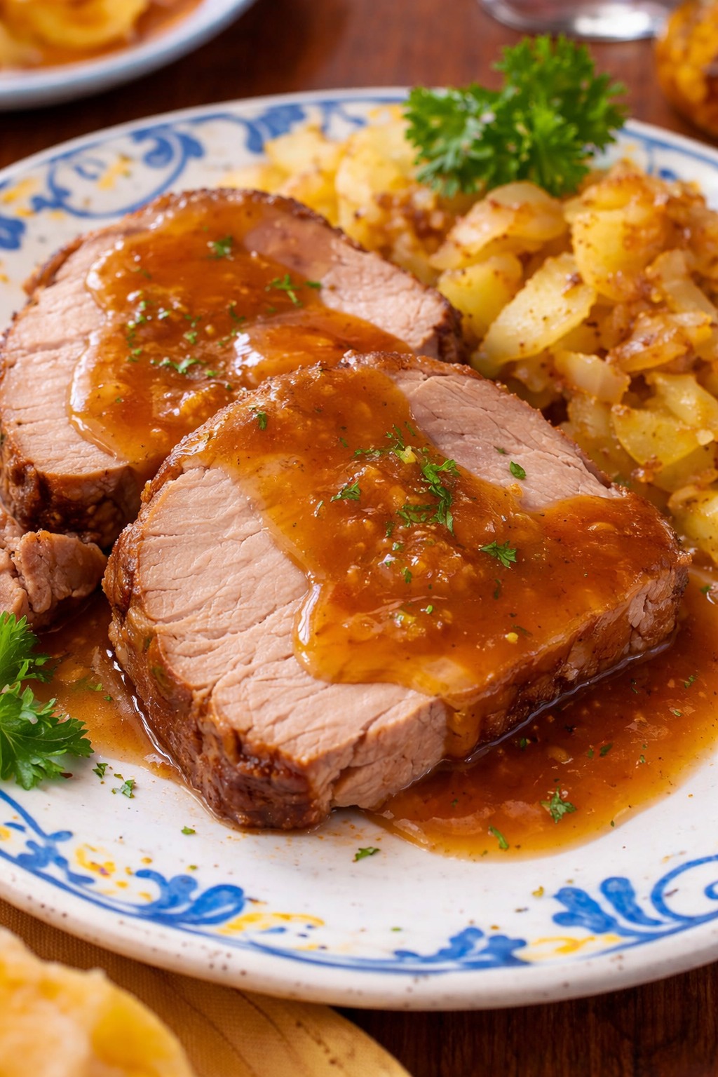 Lomo Glaseado en Salsa de Naranja