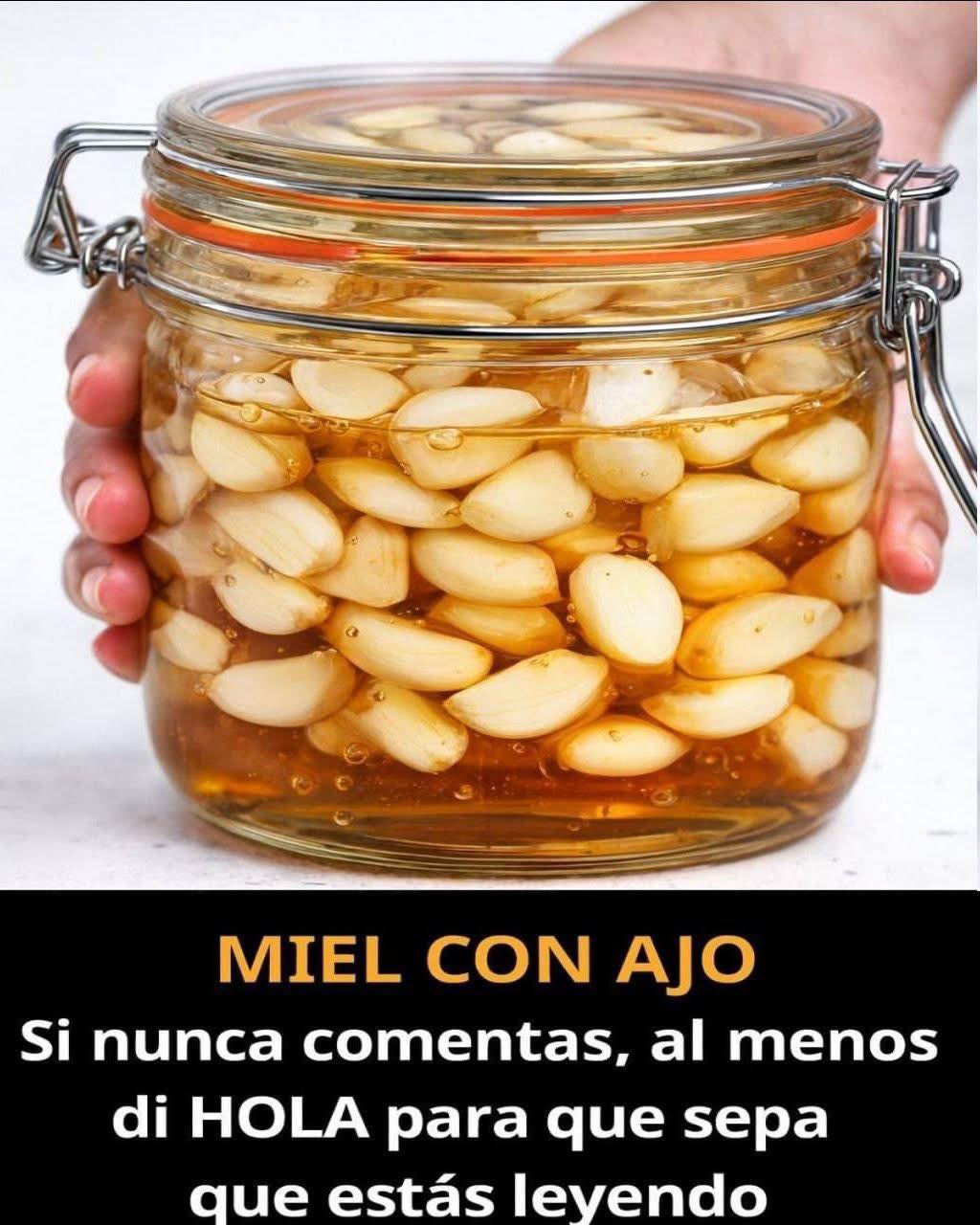 Mezcla vinagre ajo y miel