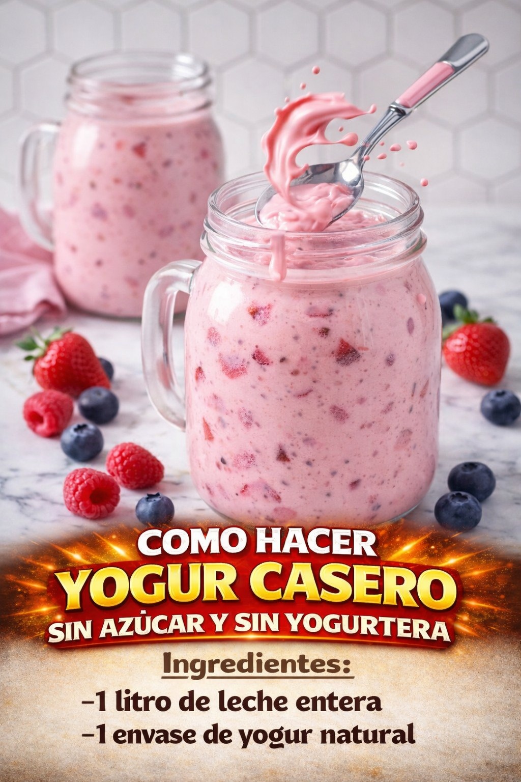 Yogur griego casero: Cremoso y delicioso en pocos pasos