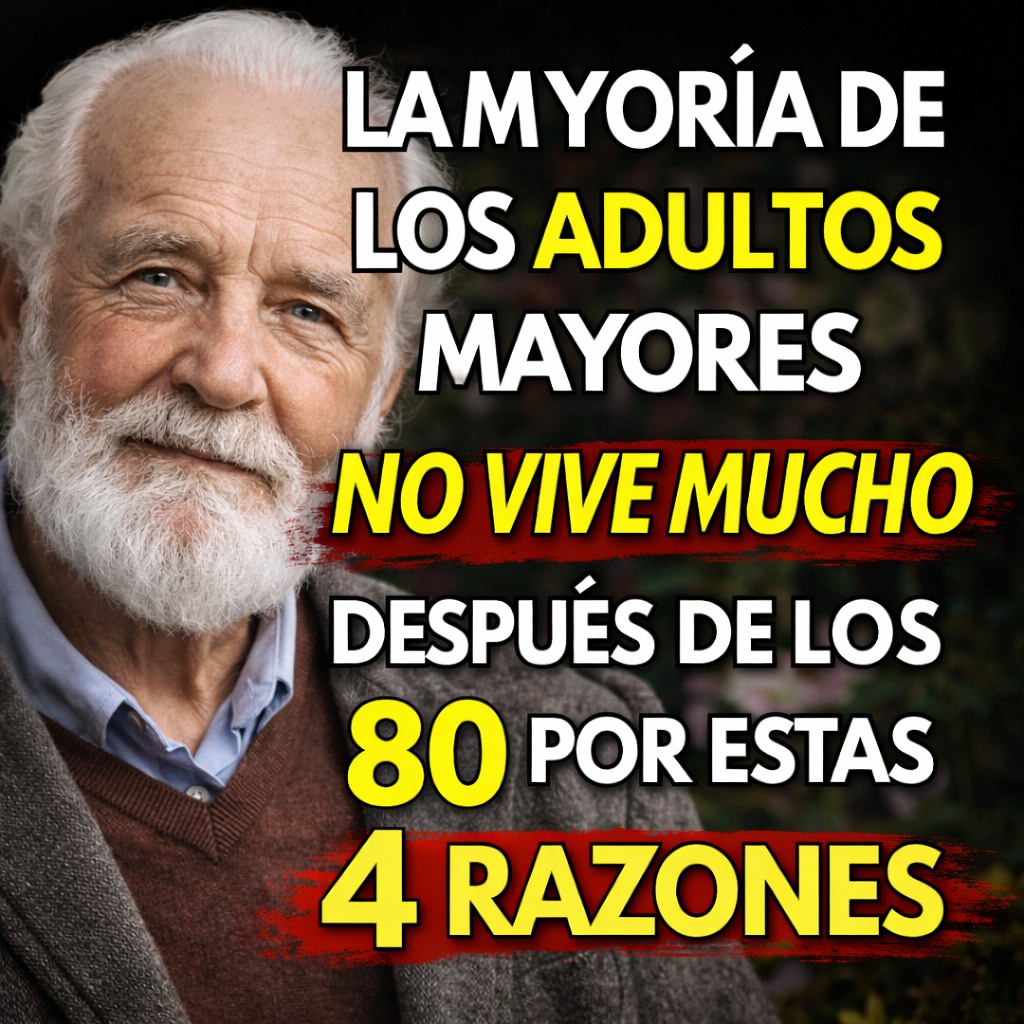 😳 La mayoría de los adultos mayores no viven mucho después de los 80: Estas son las 4 razones