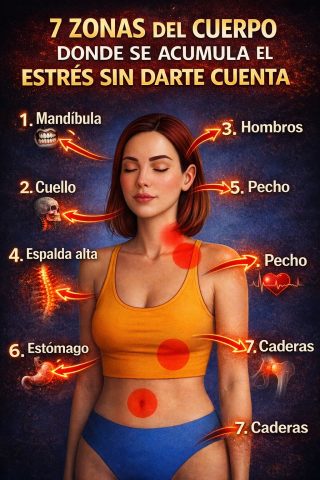 😓 7 Zonas de Tu Cuerpo Donde Se Acumula el Estrés Sin Que Lo Sepas (Y Cómo Liberarlo Hoy) 💆‍♀️✨
