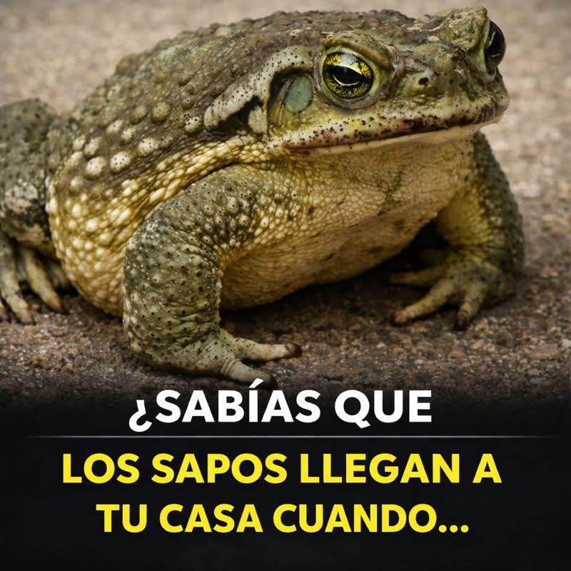 ¿Sabías que los sapos llegan a tu casa cuando…?