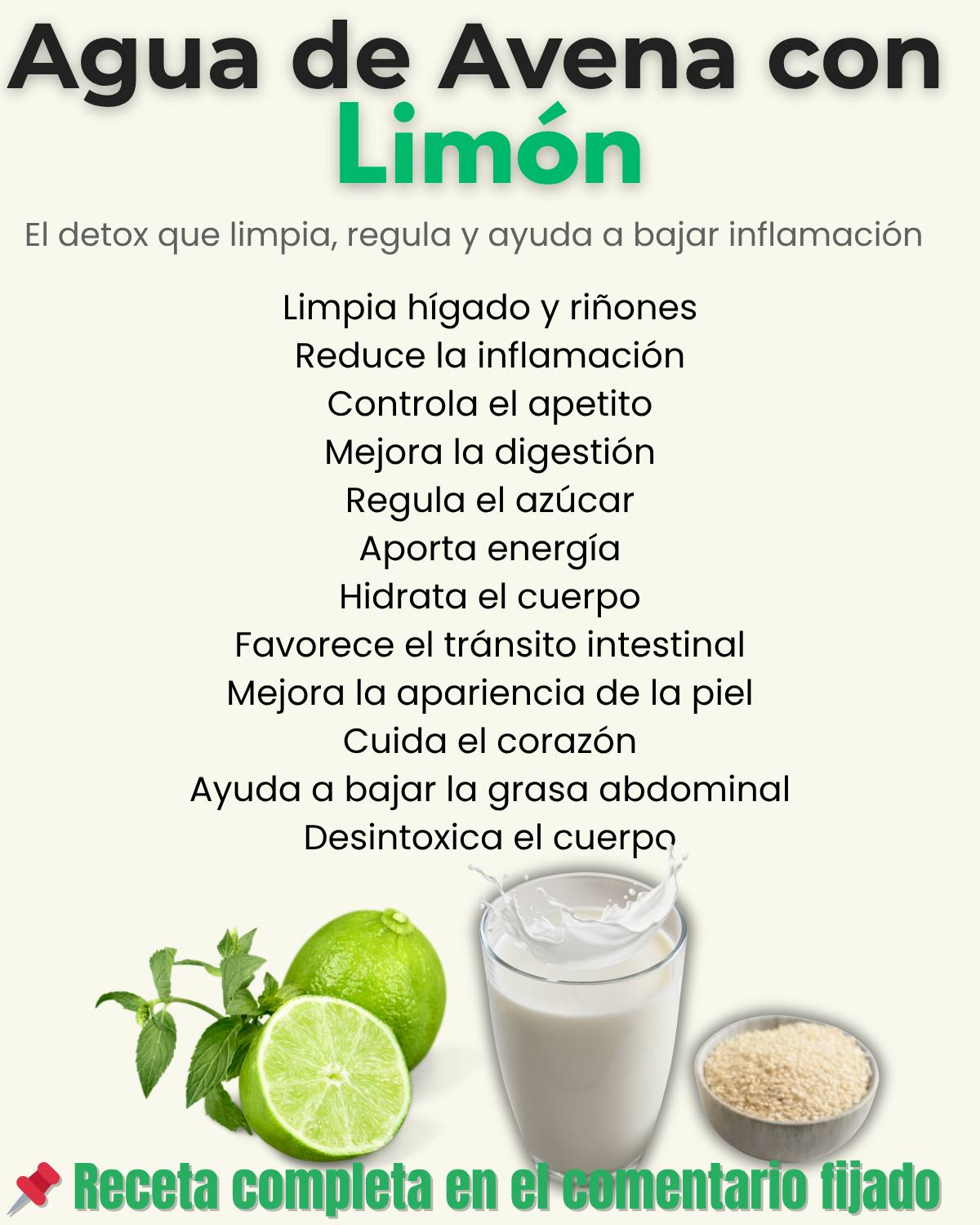 Agua de avena con limón: beneficios, propiedades y cómo prepararla