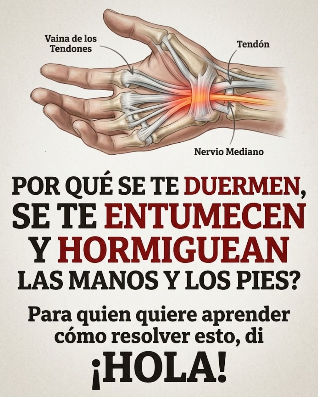 ¿Se te duermen las manos o los pies? Esto es lo que significa