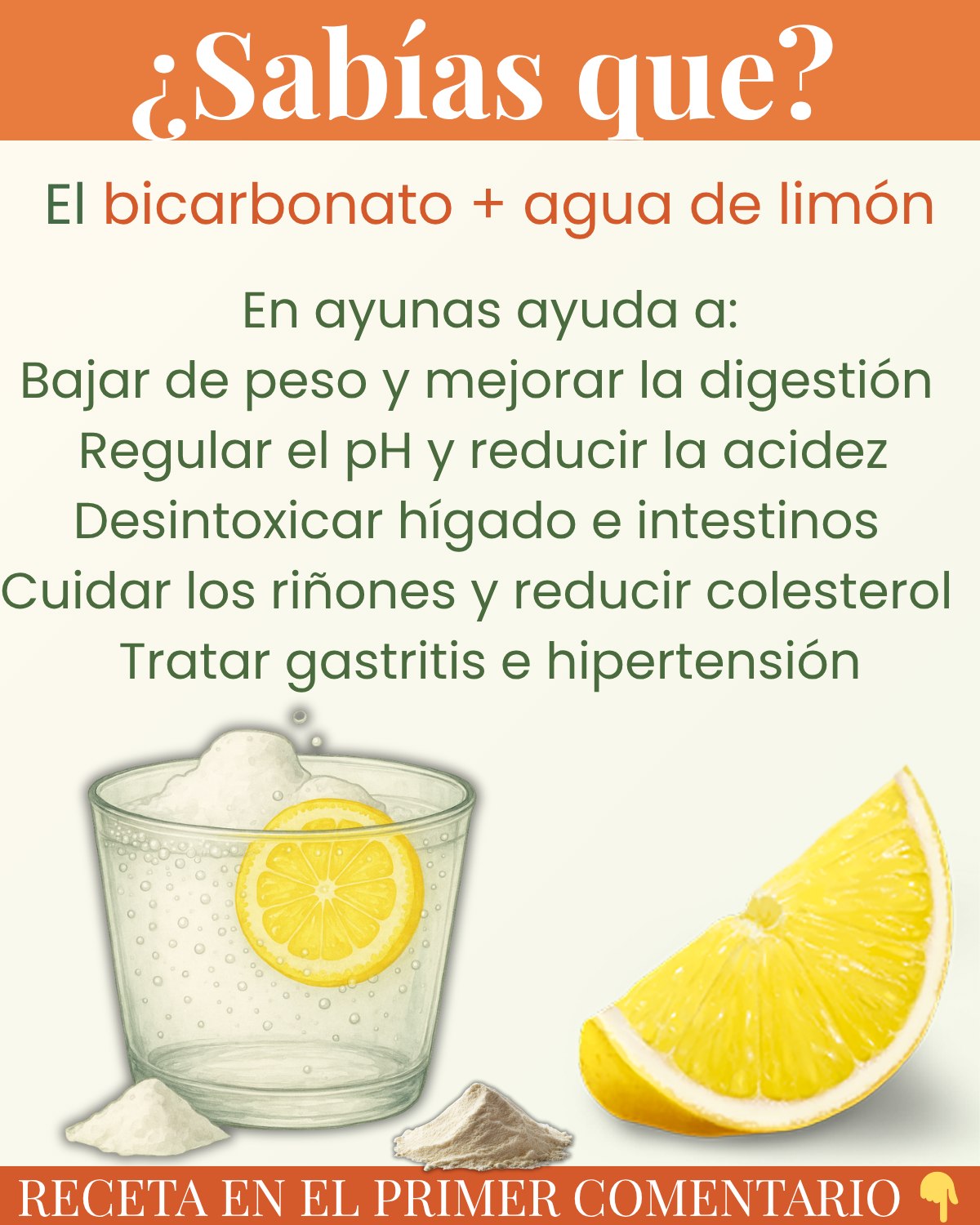 ¿Qué es el agua con limón y bicarbonato?