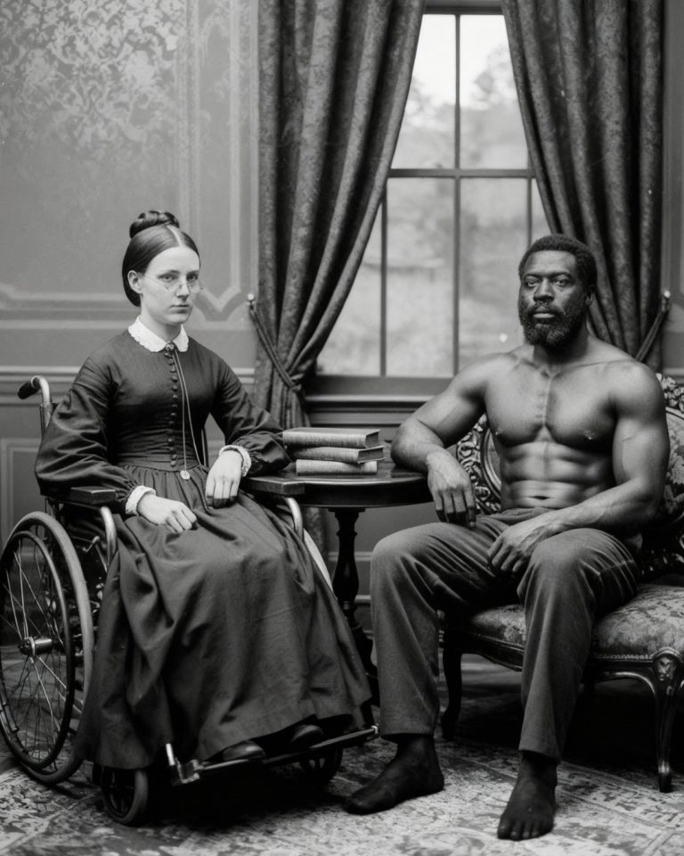 Considerada no apta para el matrimonio, su padre la casó con la esclava más fuerte, Virginia, en 1856.