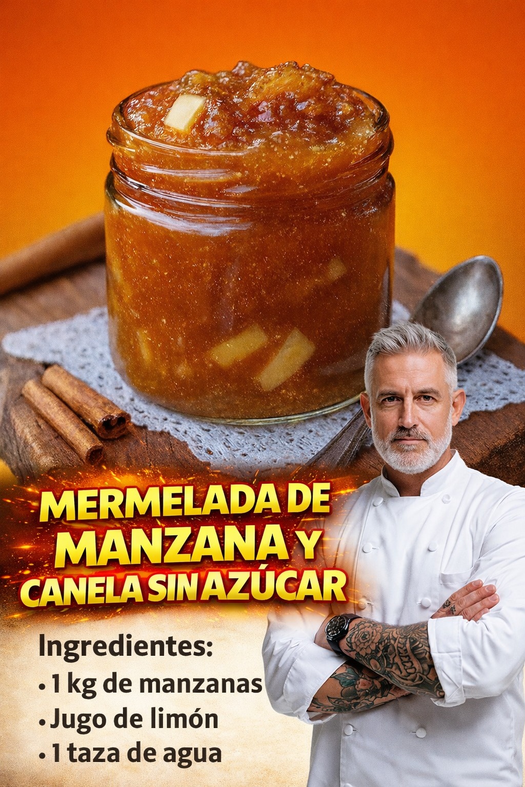 Mermelada de Manzana y Canela Casera: El Sabor del Hogar y la Dulzura Natural