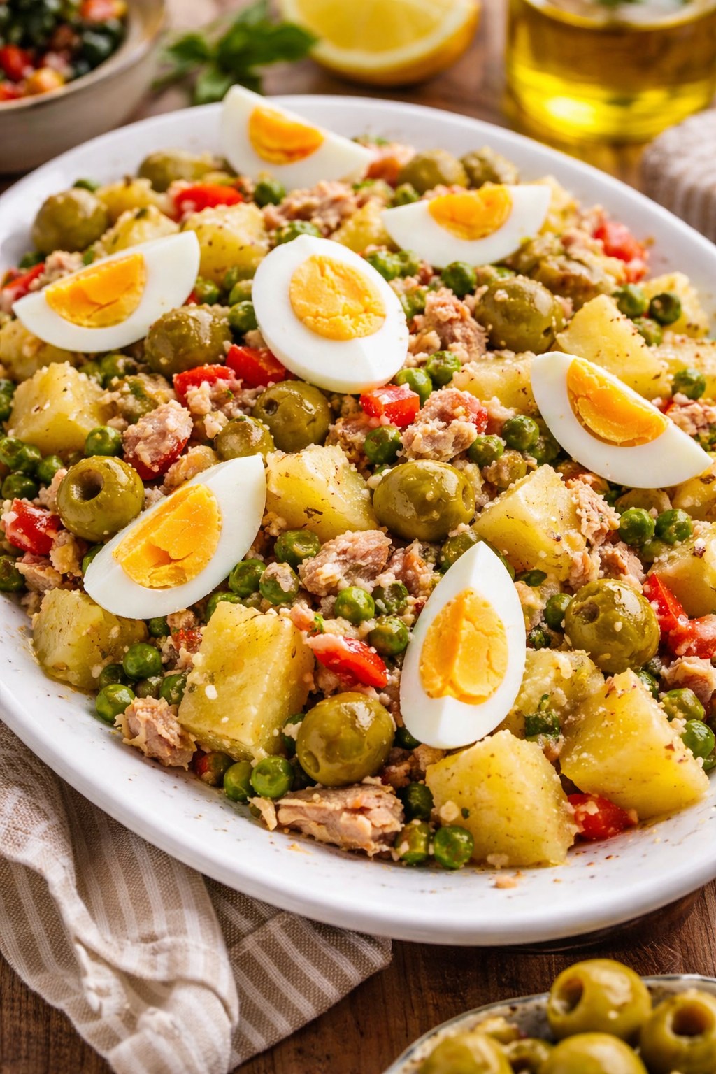 Ensalada Mediterránea de Patata y Atún