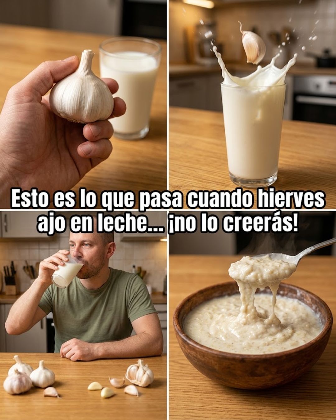 Ajo hervido en leche: ¿Hábito saludable o un riesgo que debe conocer?