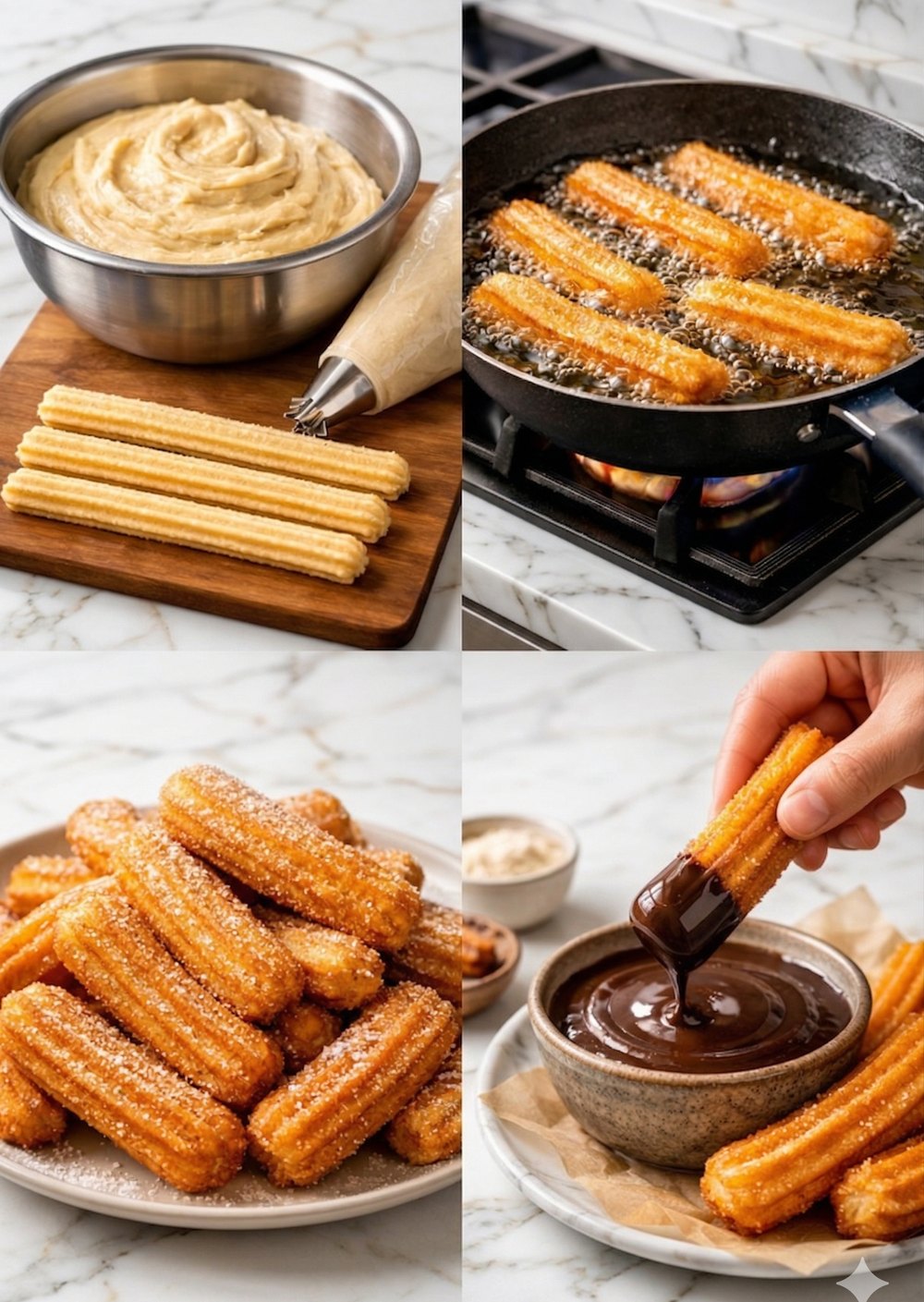 Churros con Salsa de Chocolate: La receta de una Rica Merienda