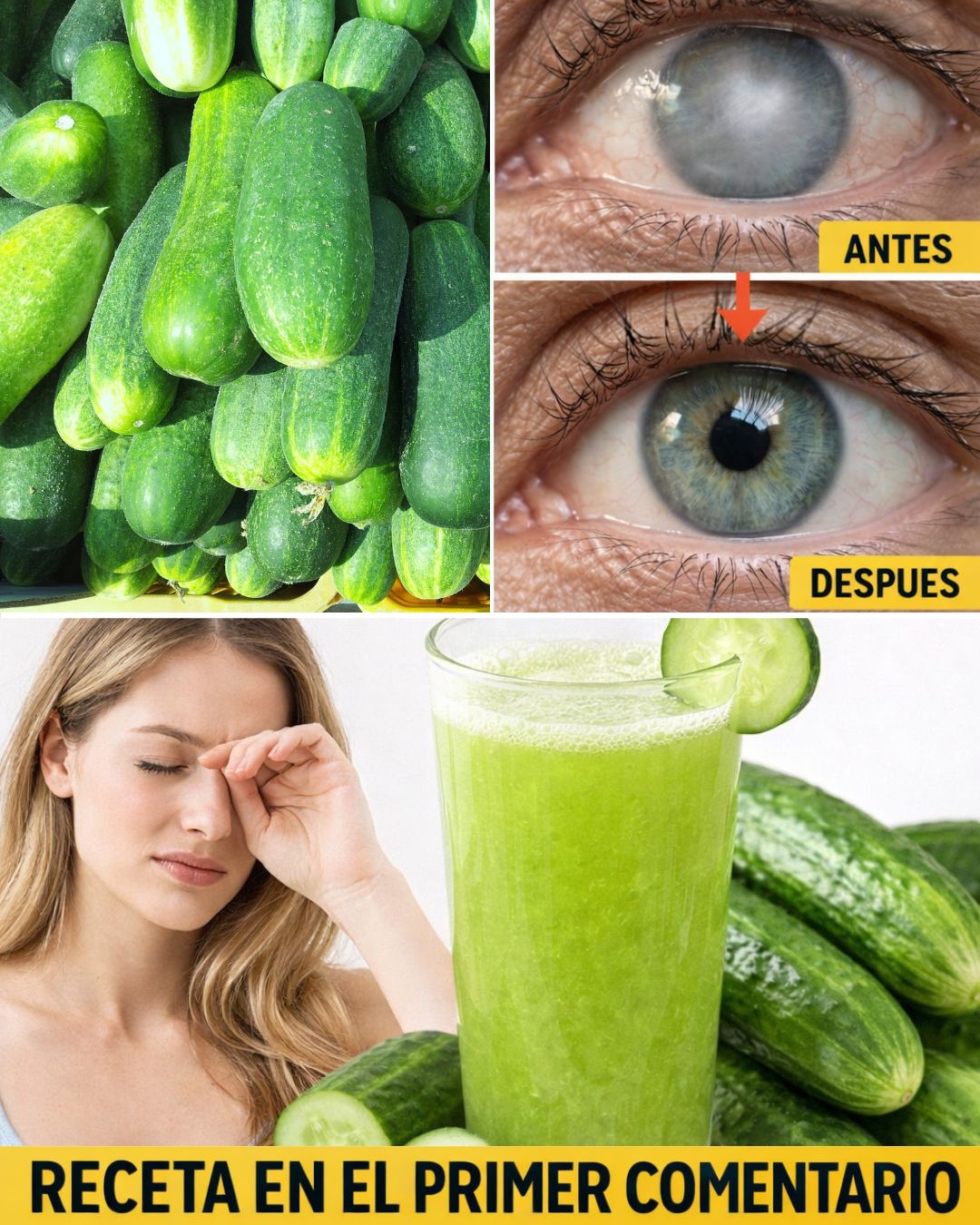 👀🥒 El Secreto Natural para Ojos Claros y Saludables
