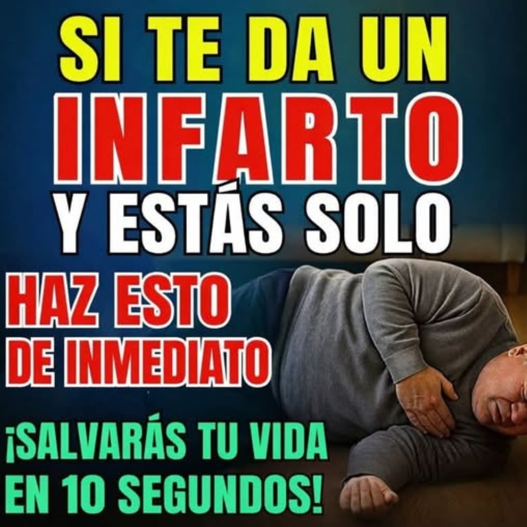 ¿Tienes síntomas de infarto? ¡haz ESTO para sobrevivir si está solo en casa!