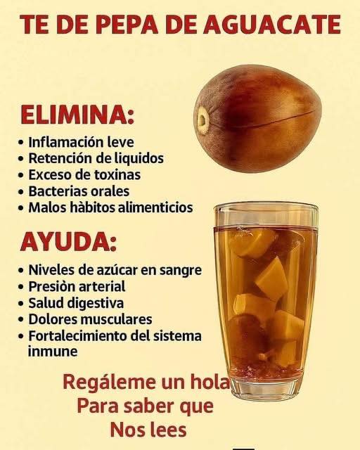 El té de hueso de aguacate