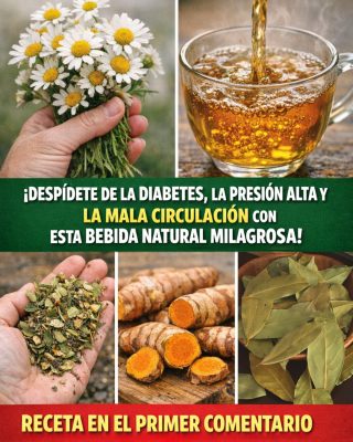 🌿 Bebida Natural que Combate la Diabetes, la Presión Alta y la Mala Circulación