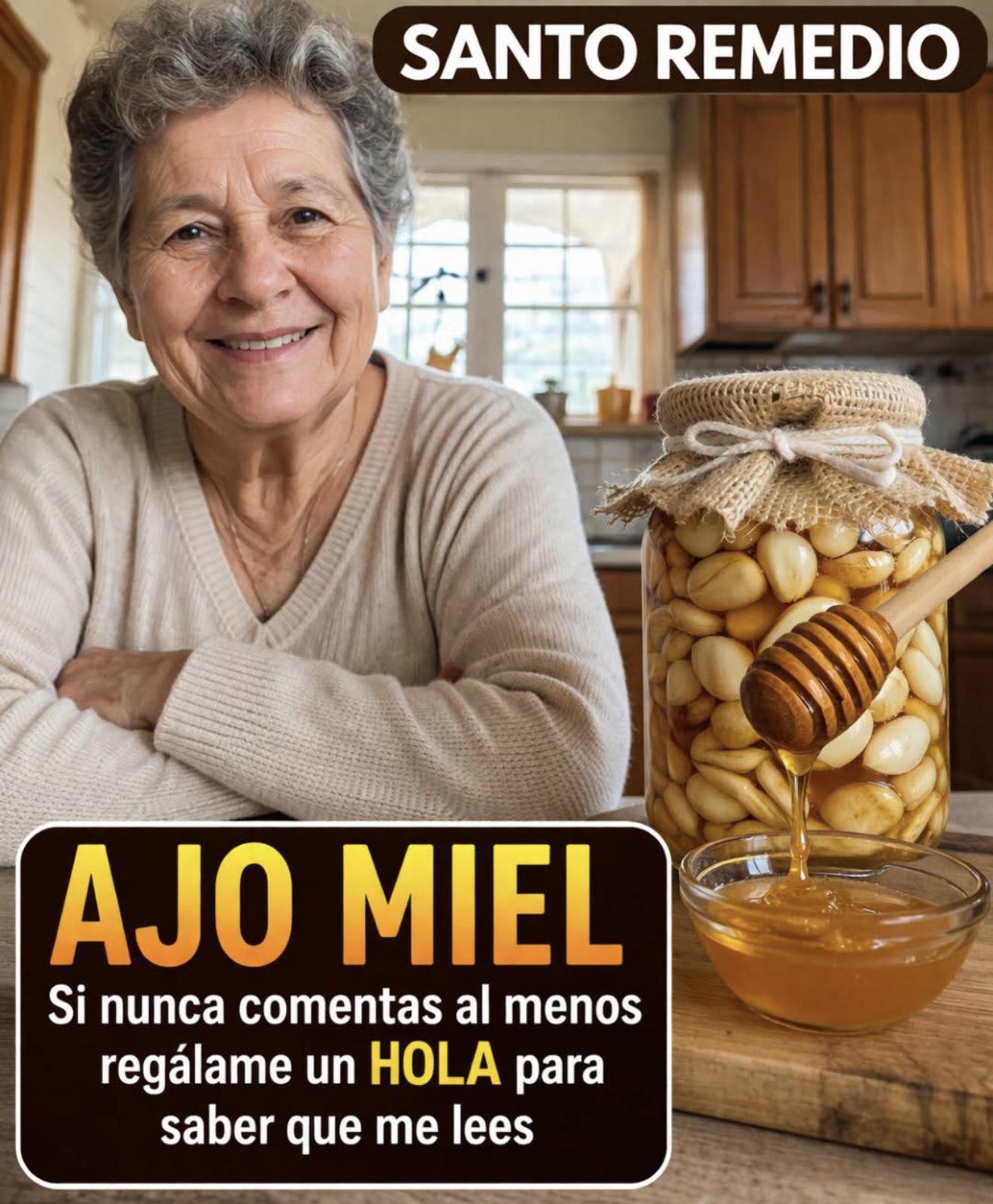 Mezcla vinagre ajo y miel