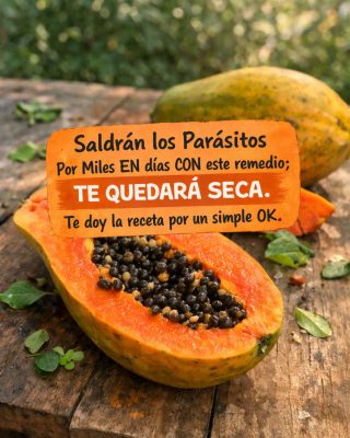 Remedio casero con papaya y semillas para eliminar parásitos intestinales