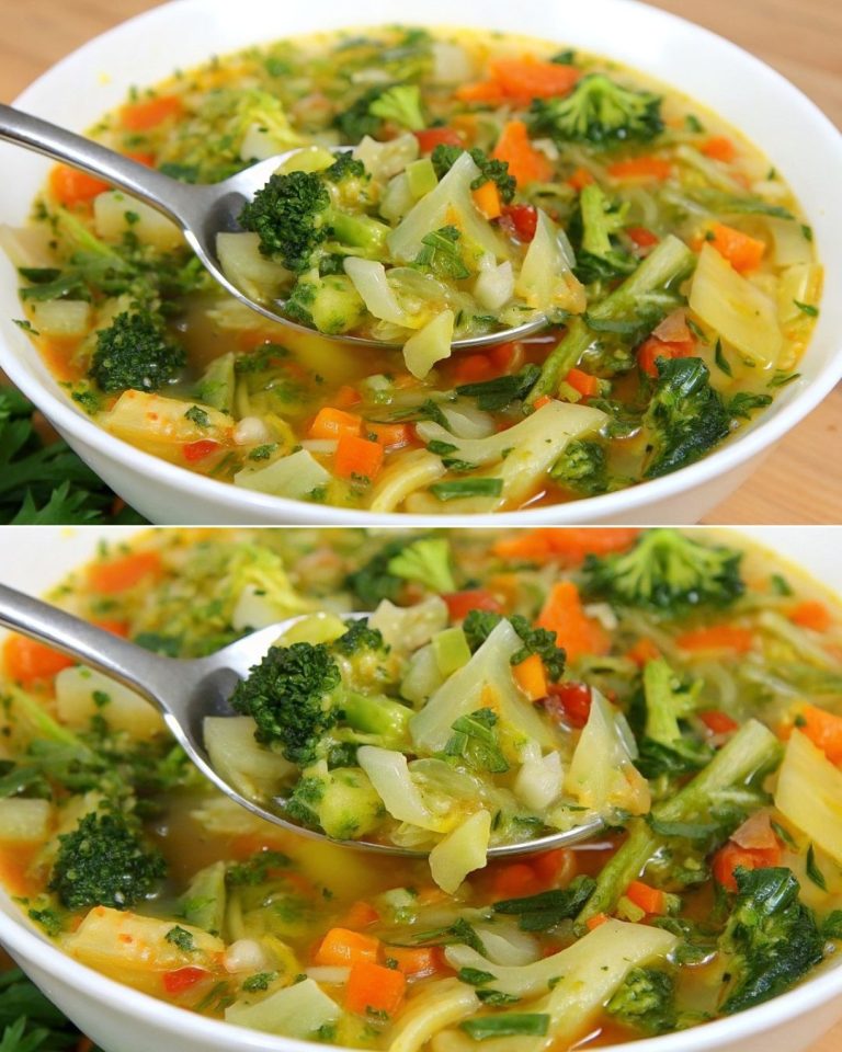 🥕🍲 Sopa de Vegetales que Cambia la Vida: Salud, Sabor y Bienestar en Cada Cucharada 🌱✨