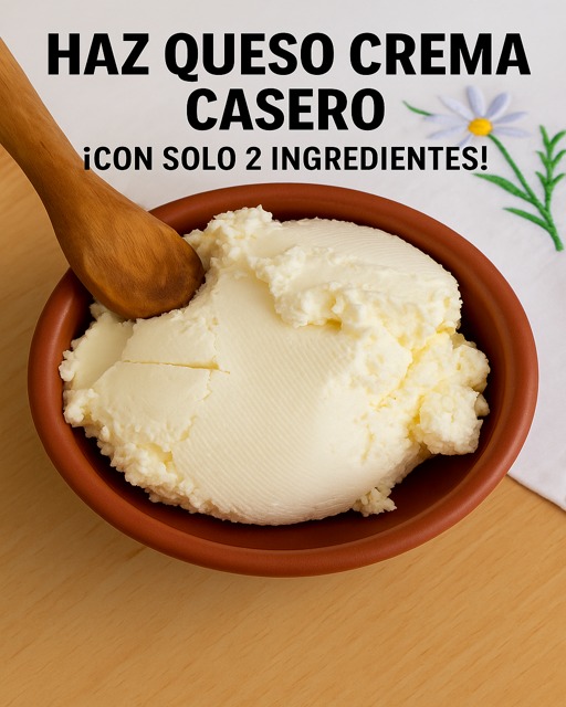 🧀 ¡Descubre cómo hacer QUESO CREMA CASERO con solo 2 ingredientes! 😋✨