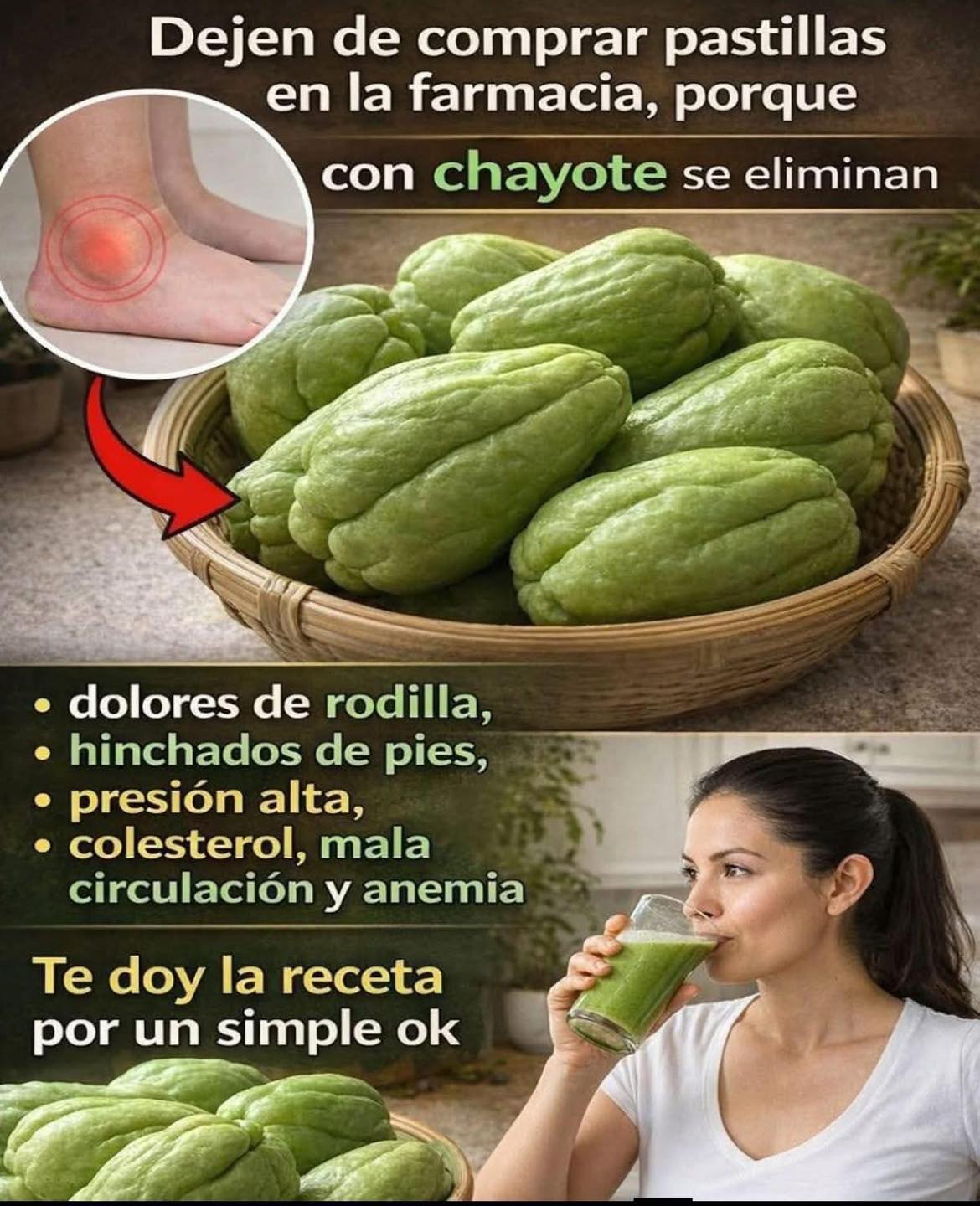 Jugo de chayote