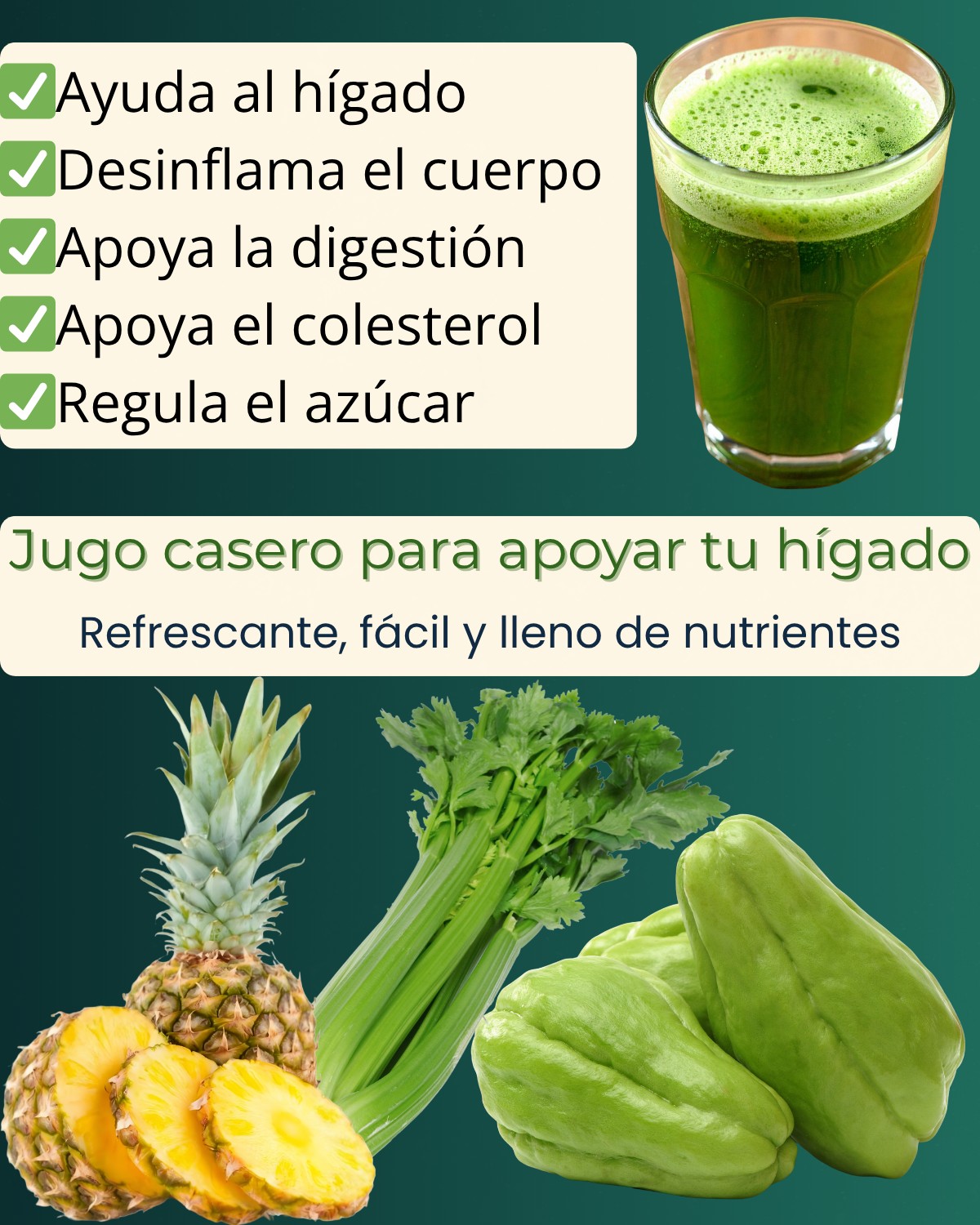 Jugo casero que ayuda a tu hígado y desinflama tu cuerpo…