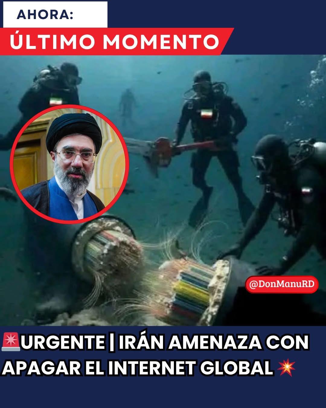 IRÁN AMENAZA OTRA VEZ CON APAGAR EL INTERNET GLOBAL