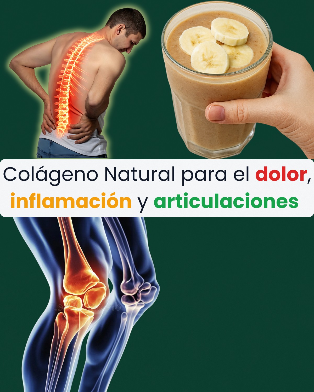 Colágeno natural para aliviar el dolor articular
