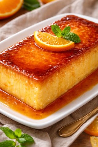 Flan de Zumo de Naranja.
