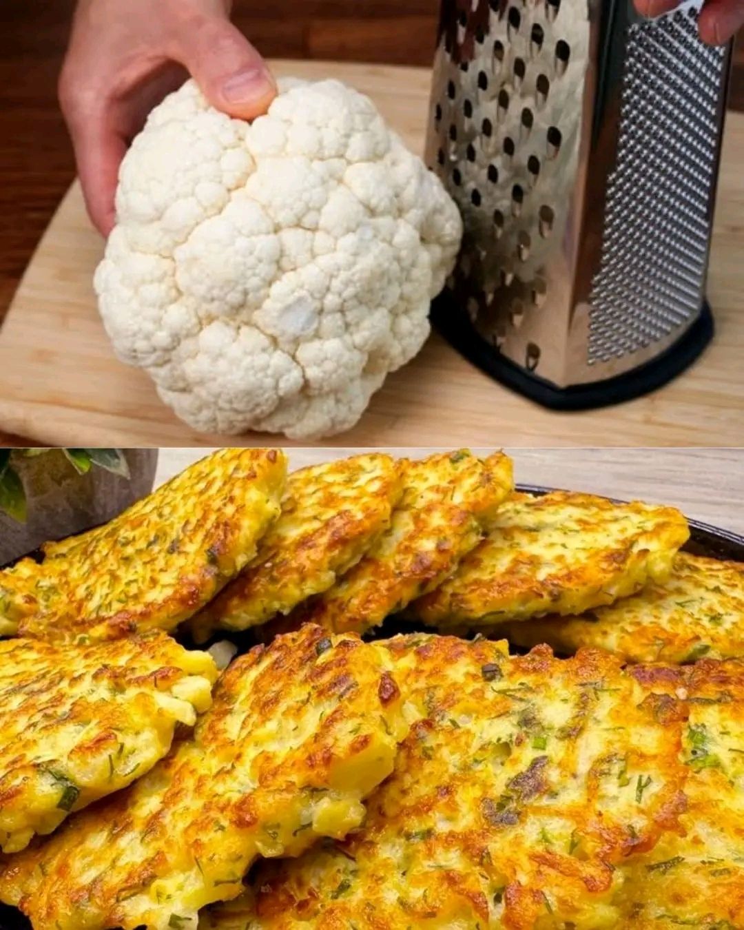 Buñuelos de coliflor crujientes y sabrosos