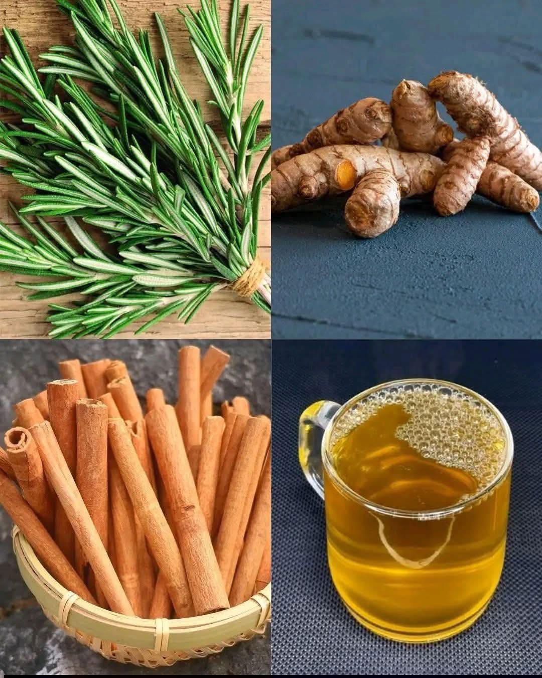 Infusión casera de curcuma, canela y romero