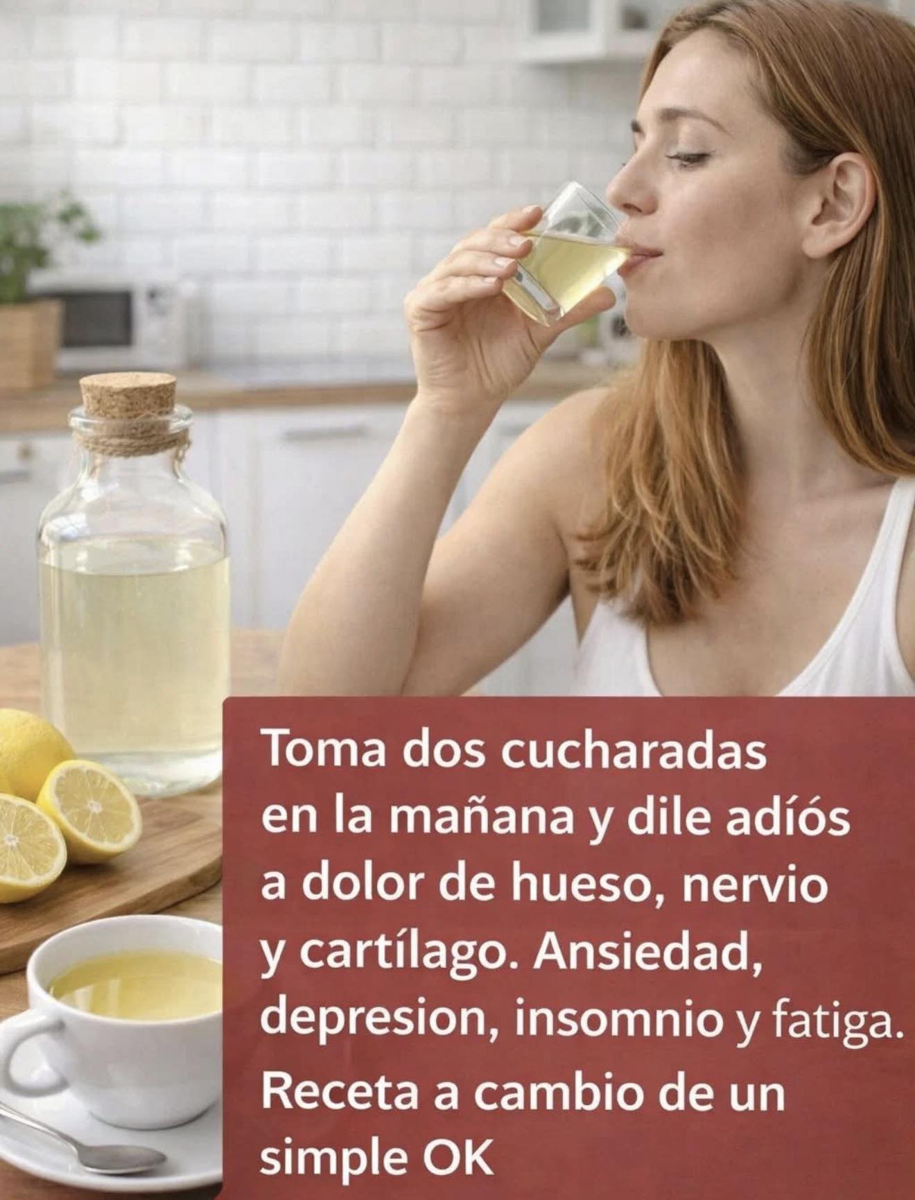 Tomar vinagre de manzana en ayunas