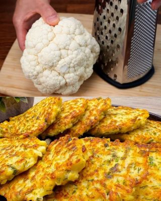 Buñuelos de coliflor crujientes y sabrosos
