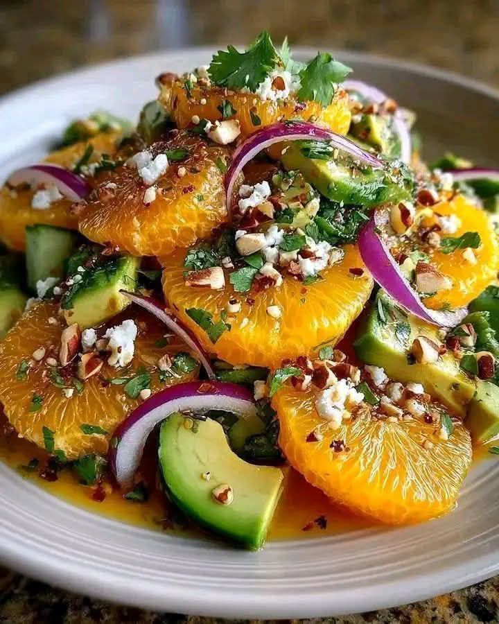 Spicy Citrus Orange Avocado Salad