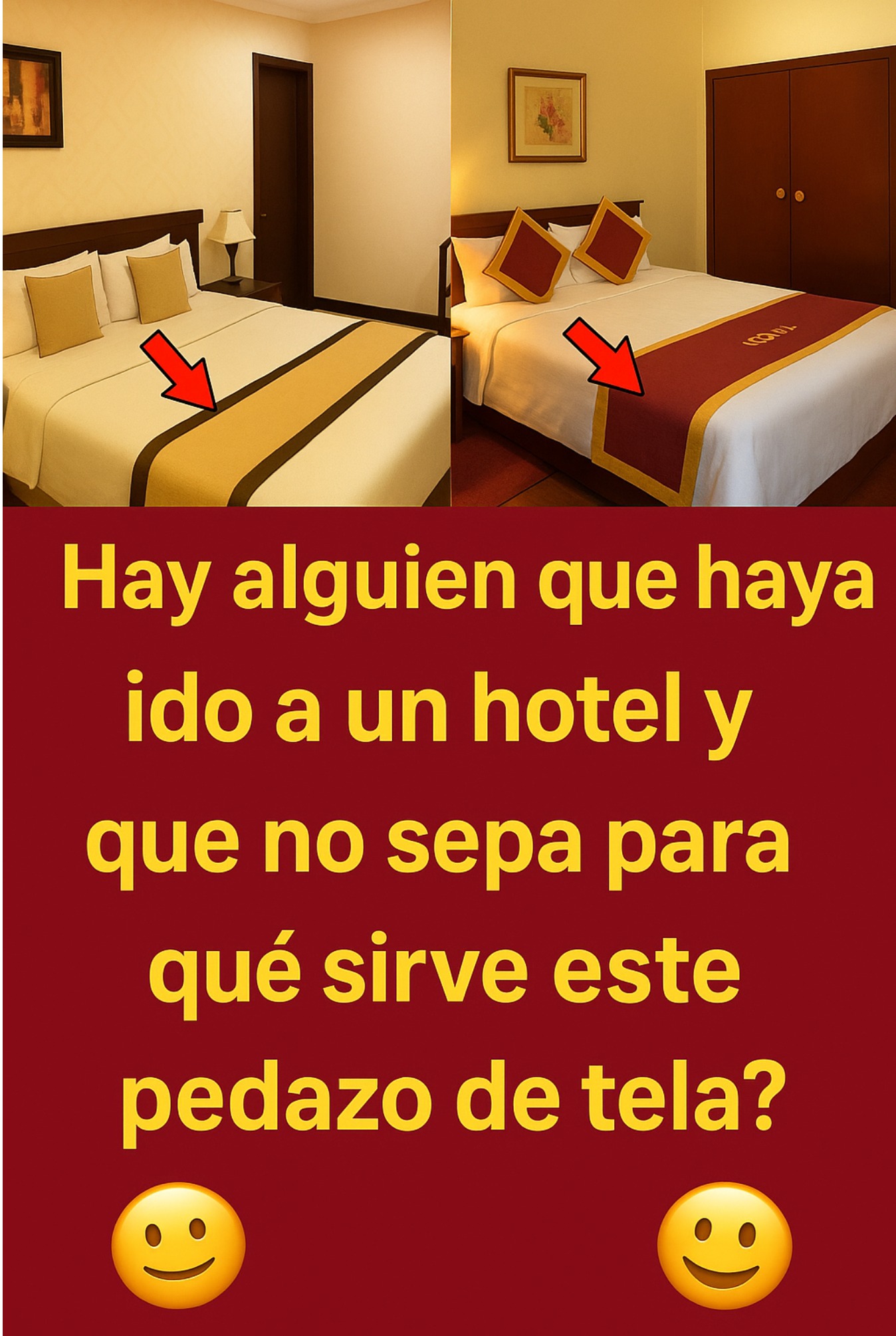🏨 El Misterioso Pedazo de Tela en la Cama del Hotel: ¿Sabes Para Qué Sirve? 🤔👇