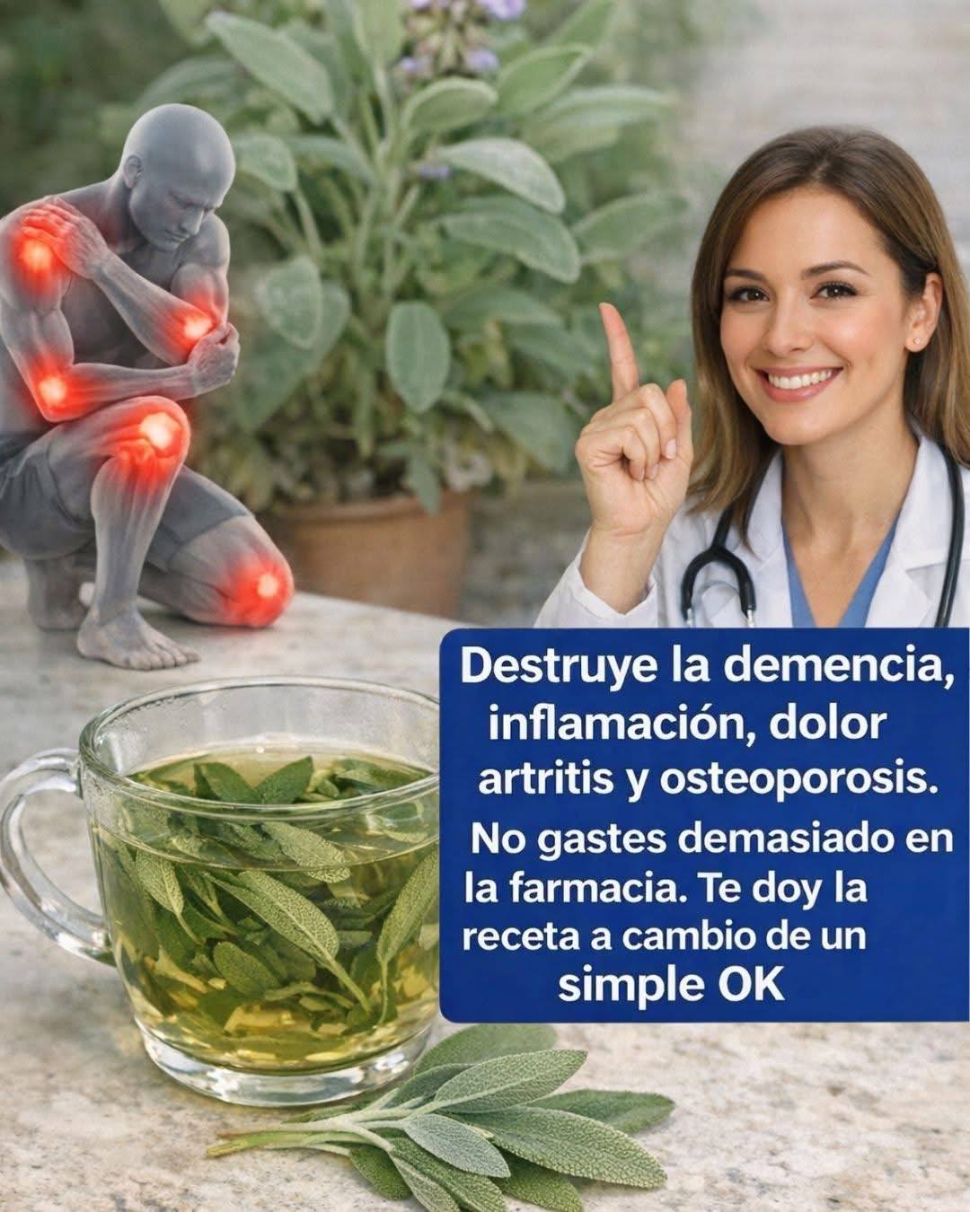 Destruye la demencia, inflamación, dolor artritis y osteoporosis ,No gastes demasiado en la farmacia. Te doy la receta a cambio de un simple OK.