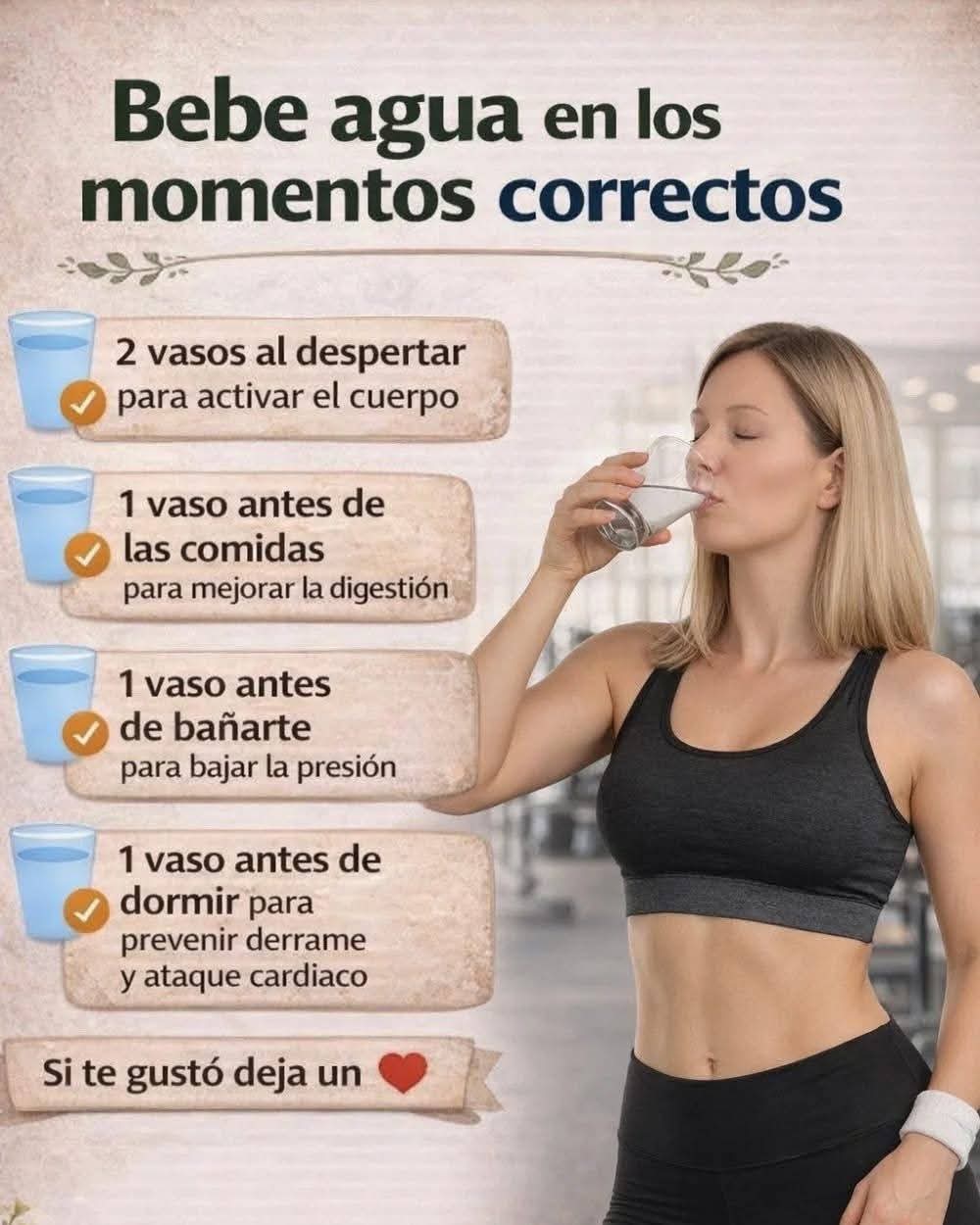 ¿Cuándo beber agua? 4 momentos clave que pueden mejorar tu salud y energía