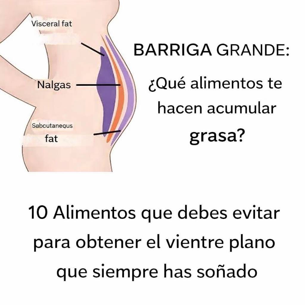 10 alimentos que debes evitar para conseguir el vientre plano con el que siempre has soñado