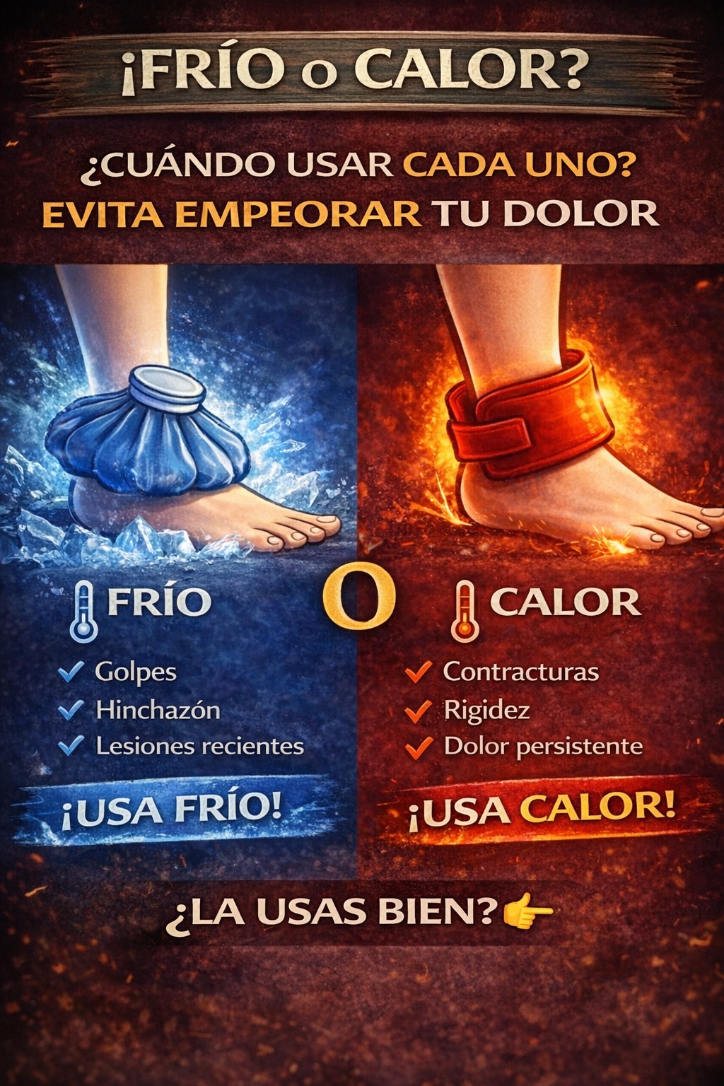 ❄️🔥 Frío o Calor: El Error Común que Puede Empeorar tu Dolor (y Nadie Te lo Dice)