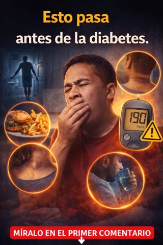 Esto pasa antes de la diabetes.