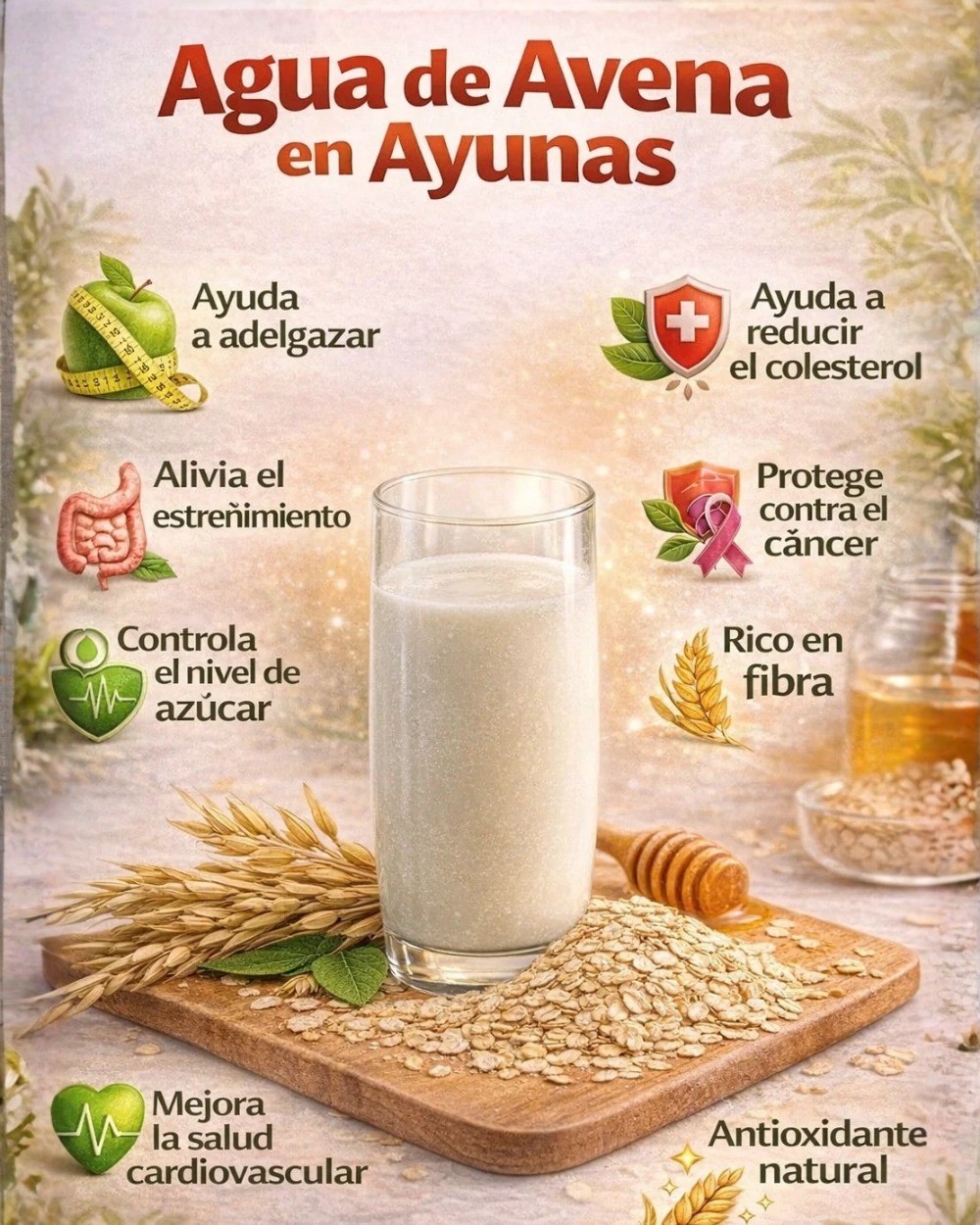Agua de avena para bajar de peso, mira cómo prepararla 🥛🥛⤵️
