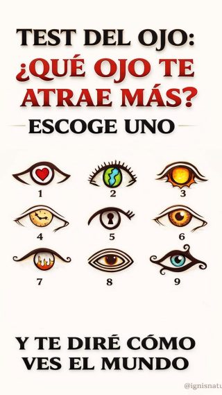 Piensa bien y escoge un ojo, el significado…