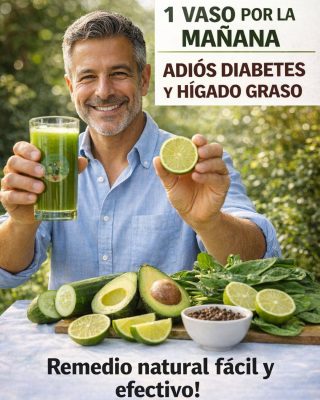 Mi abuela no podía caminar, porque sus piernas estaban muy hinchadas por la mala circulación, pero preparé esta receta casera y ahora puede caminar y saltar porque logró eliminar los problemas de circulación, la diabetes y la grasa acumulada en el hígado. Para seguir recibiendo mis recetas, solo tienes que decir algo… ¡Gracias!