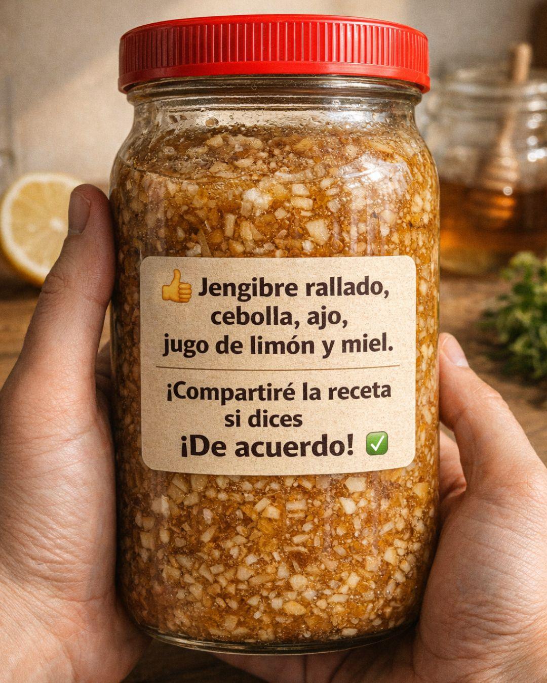 El Tónico Natural de los 5 Ingredientes: Jengibre, Cebolla, Ajo, Limón y Miel