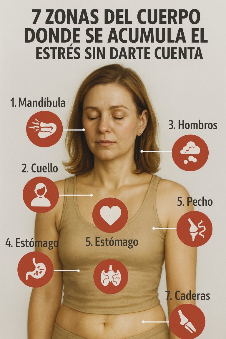 😓 7 Zonas de Tu Cuerpo Donde Se Acumula el Estrés Sin Que Lo Sepas (Y Cómo Liberarlo Hoy) 💆♀️✨