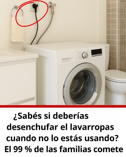 ¿Hay que desenchufar el lavarropas después de usarlo? 🧼🔌