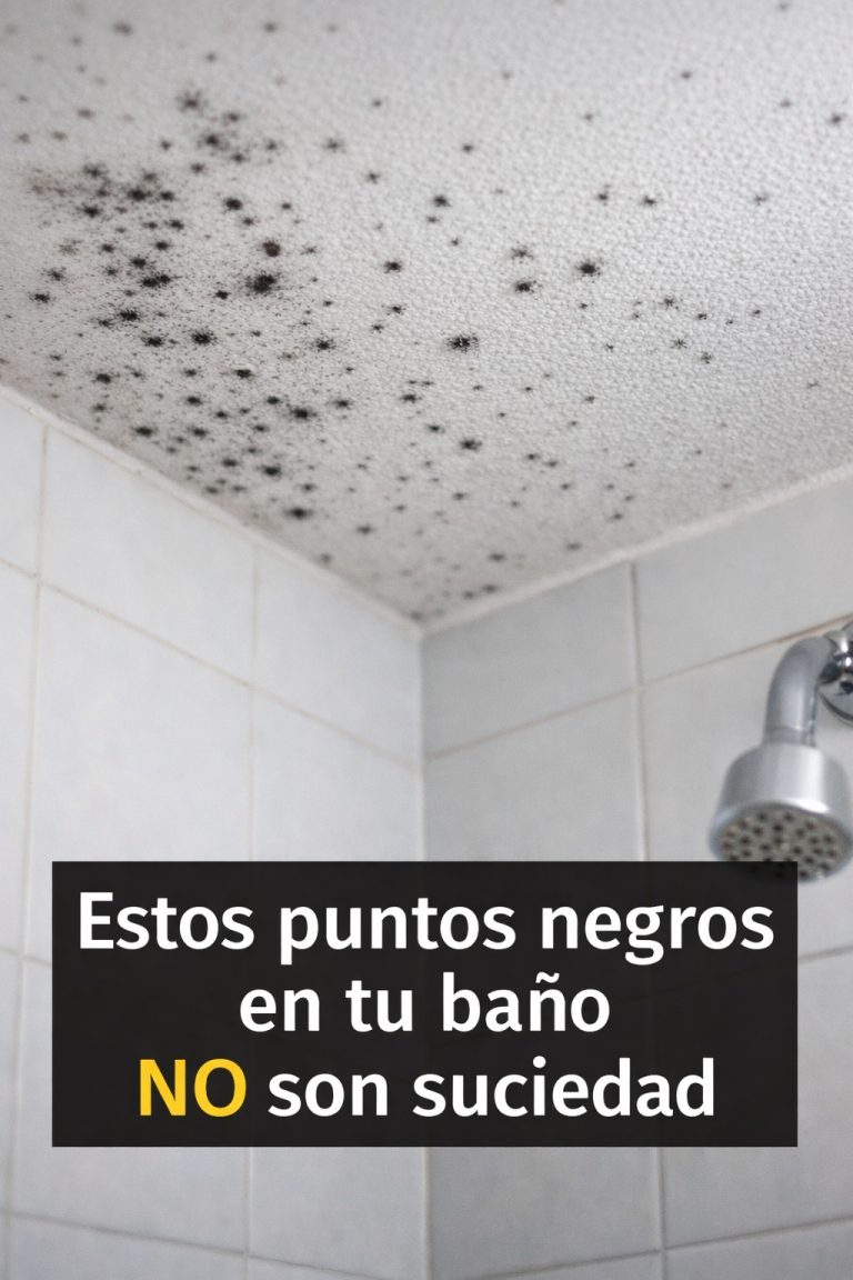 Si ves estos puntitos negros en el techo del baño… NO los limpies sin leer esto primero