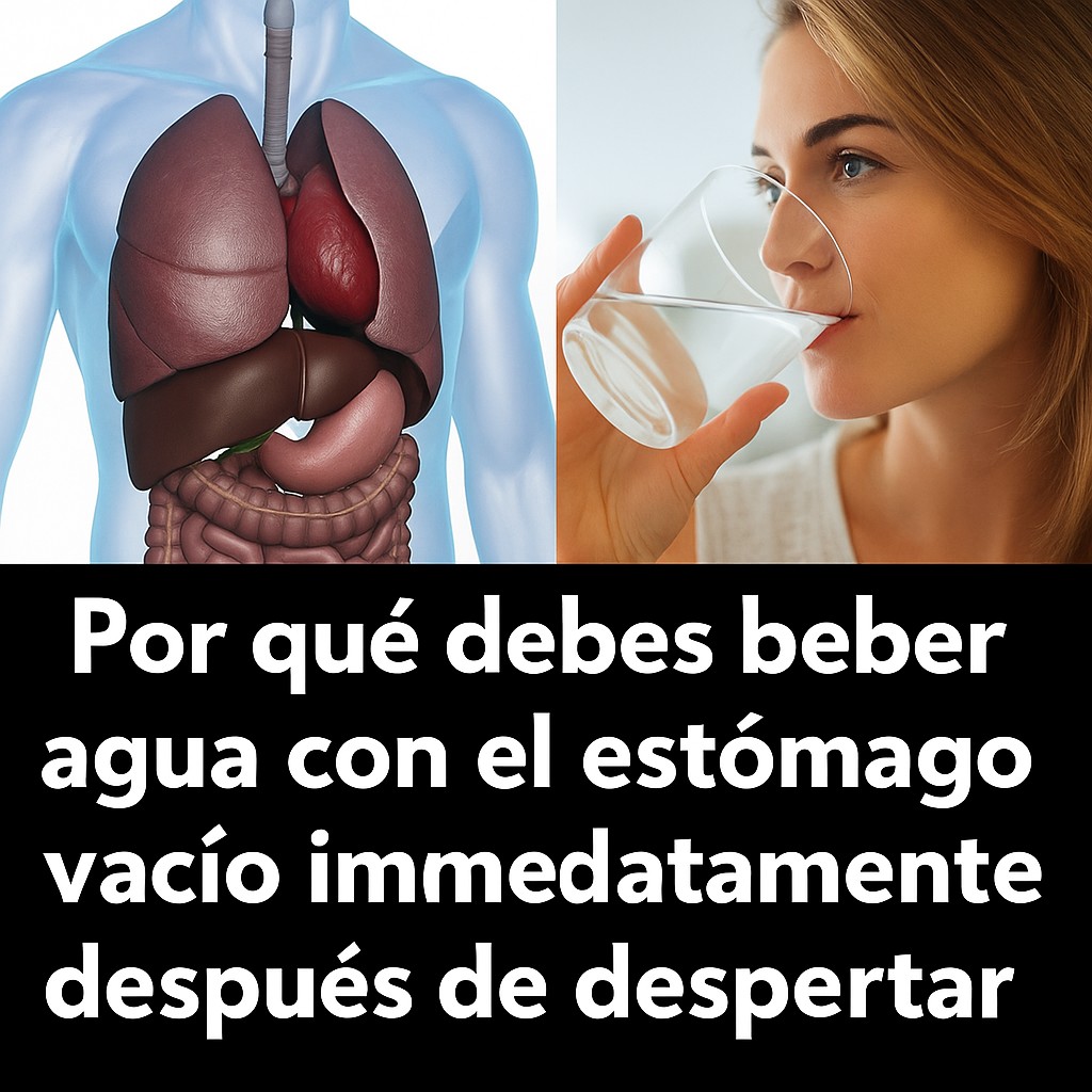 Por qué debes beber agua con el estómago vacío justo después de despertar