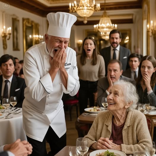 Una anciana entró sola a un restaurante de lujo. Los comensales se burlaron de ella, pero cuando el dueño salió, sus palabras dejaron a todos paralizados.