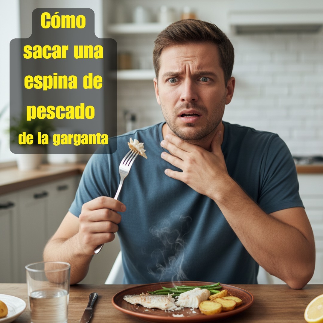 Cómo sacar una espina de pescado de la garganta