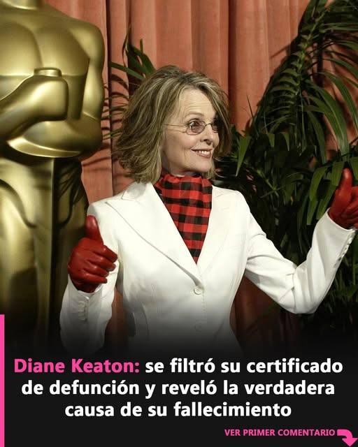 Revelan nuevos detalles sobre la enfermedad que afectó a Diane Keaton antes de su muerte